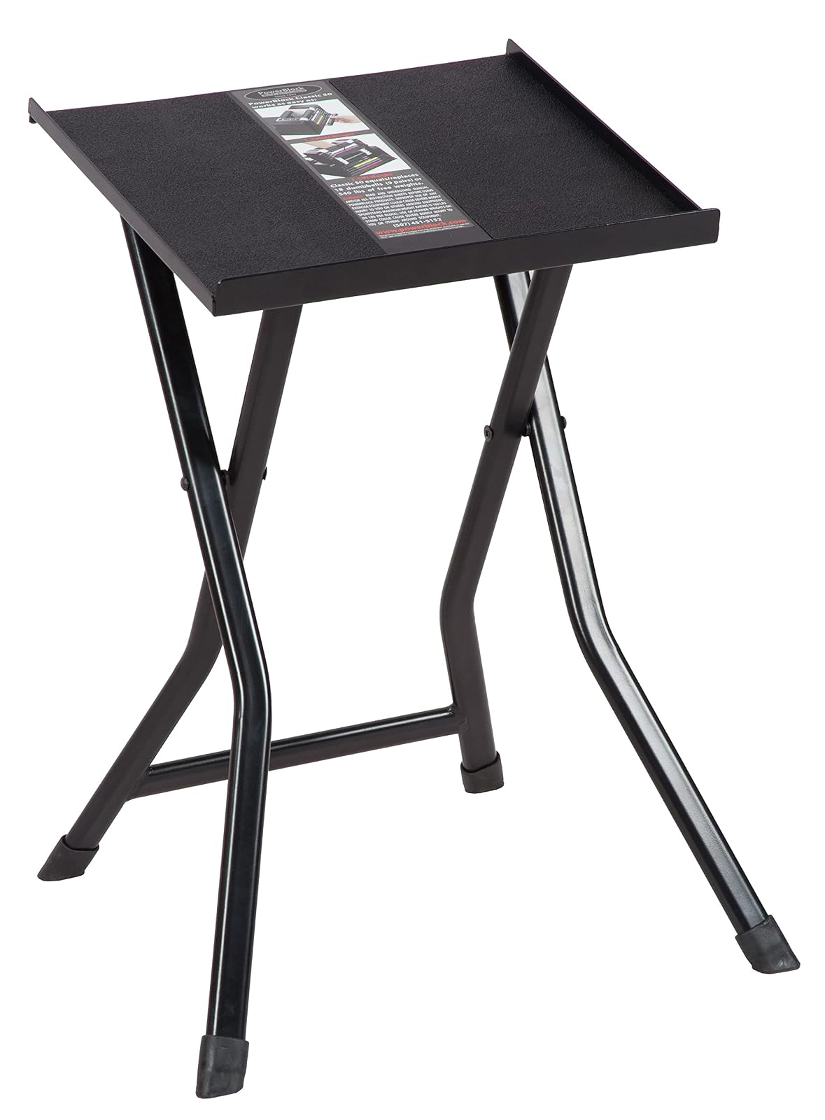 PowerBlock Soporte Compacto Pequeño Estante Para Mancuernas | Paquete de 1, se pliega para almacenamiento, uso con mancuernas expandibles PowerBlock