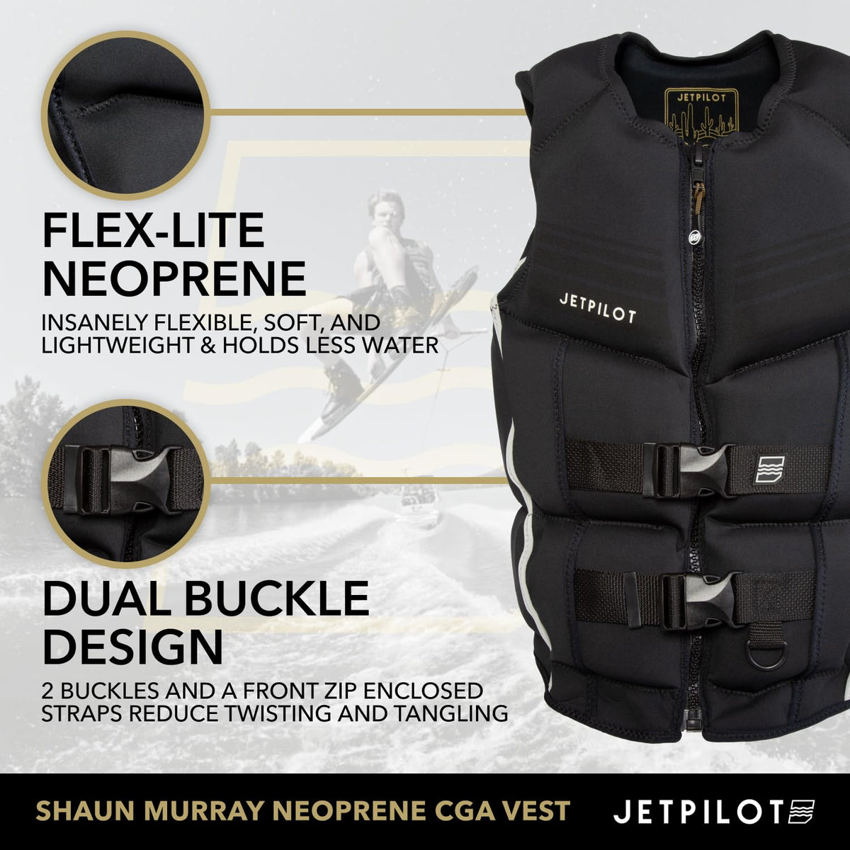 Jet Pilot Shaun Murry Chaleco Salvavidas Aprobado por la Guardia Costera PFD