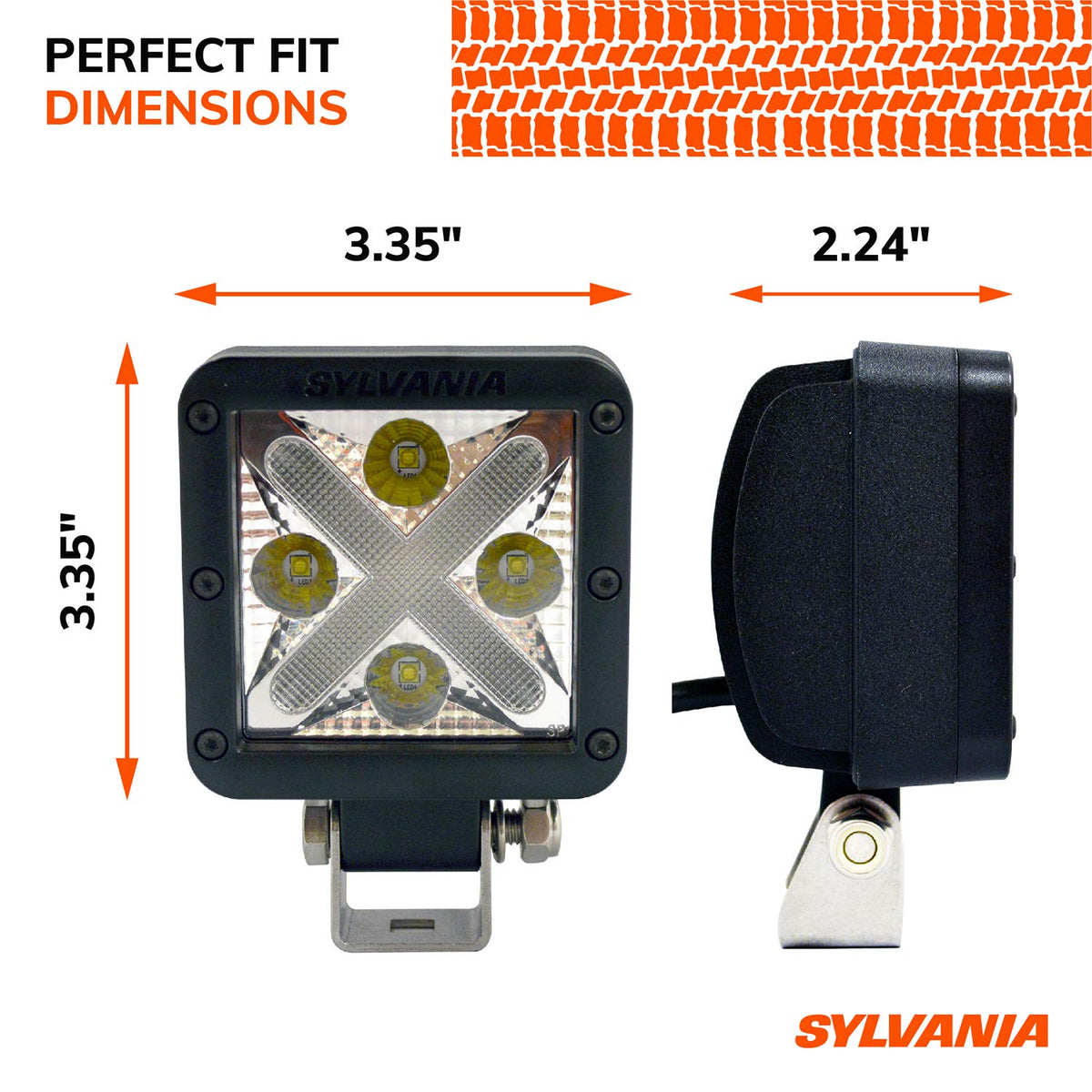 Sylvania CUBEXFL45.BX Faro Cubo LED WL201X Wide Flood Negro para Vehículo Todoterreno