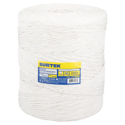 Surtek RFB45 Rafia de Polipropileno Blanca 2.2 g/m