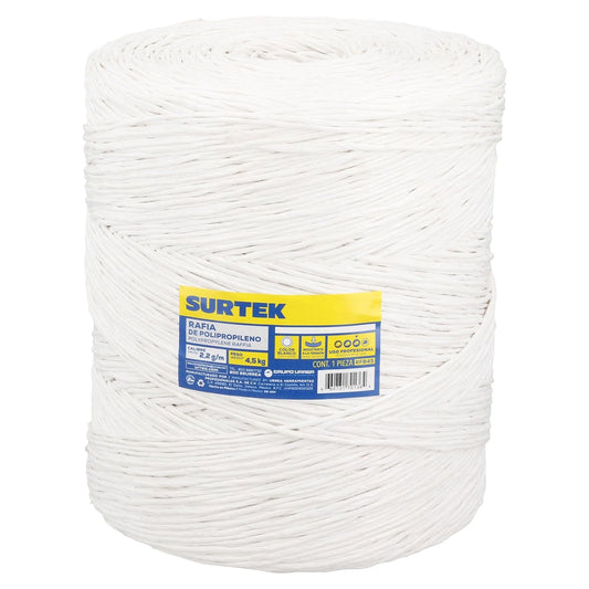 Surtek RFB45 Rafia de Polipropileno Blanca 2.2 g/m