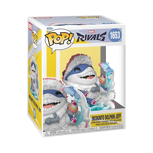 Funko Pop! Games: Marvel Rivals - Jeff (Incognito Dolphin) | Mercancía Oficial - Figura de Vinilo Coleccionable para Decoración - Regalo de Cumpleaños para Fans