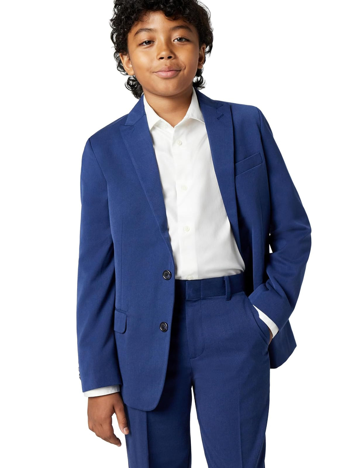 Calvin Klein Juego de Traje Formal de 2 Piezas. Juego de pantalón de Traje de Negocios para Niños