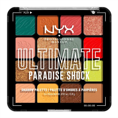 NYX Professional Makeup Ultimate Shadow Palette, 16 Sombras - Paradise Shock