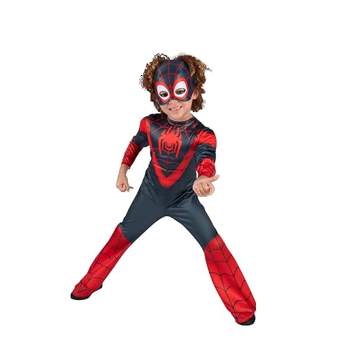 Disfraz de Jazwares Costume Play Marvel Miles Morales - Auténtico disfraz de Spidey y sus increíbles amigos para niños