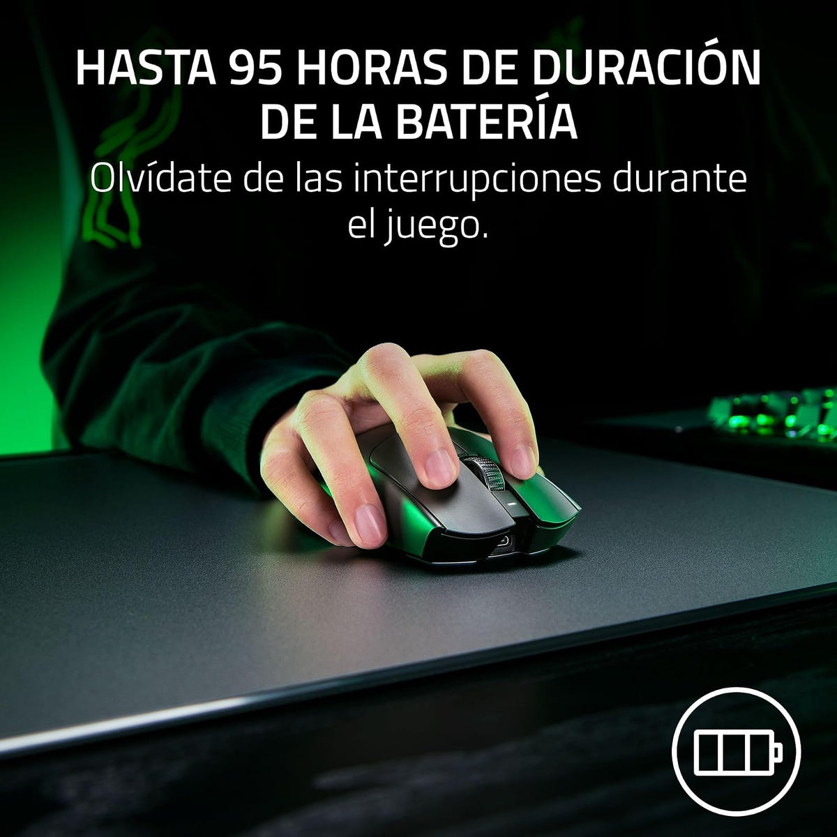 Razer Viper V3 Pro SE Wireless Gaming Mouse: 54g Lightweight - 1K Polling Dongle - 35K dpi Optical Sensor - Gen3 Optical Switches - Symmetrical Shape - 8 Programmable Controls - 95 HR Battery - Black