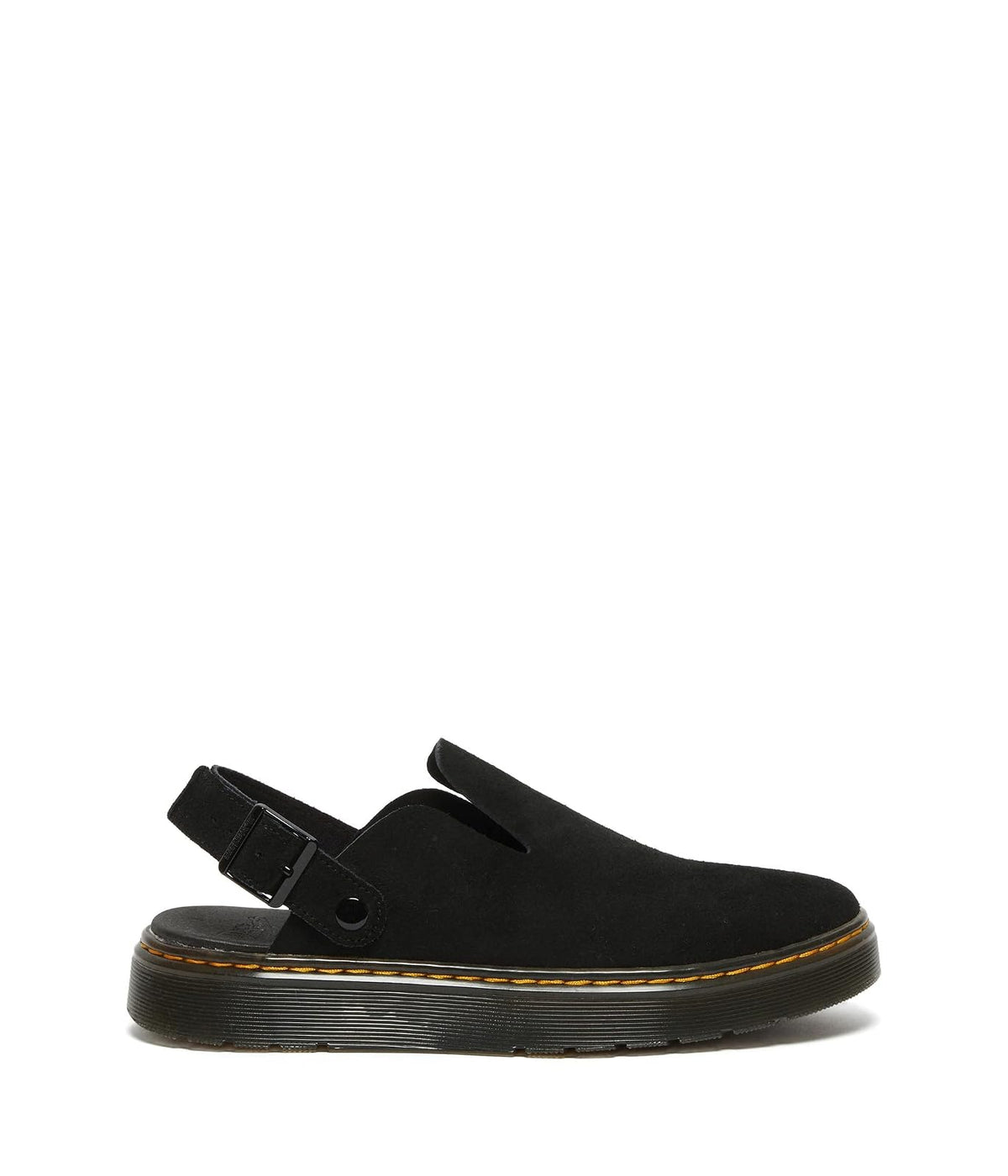 Dr. Martens Carlson - Mulas para Hombre, Black E.h Suede MB, 6 Women/5 Men
