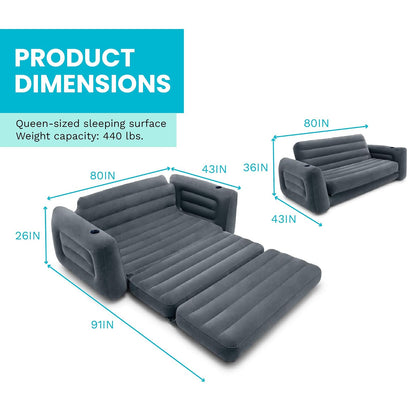 Intex - Serie de Cama Inflable extraíble