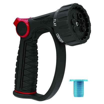 Orbit 58993 - Boquilla de riego de 7 Patrones con Control de Pulgar, Color Negro