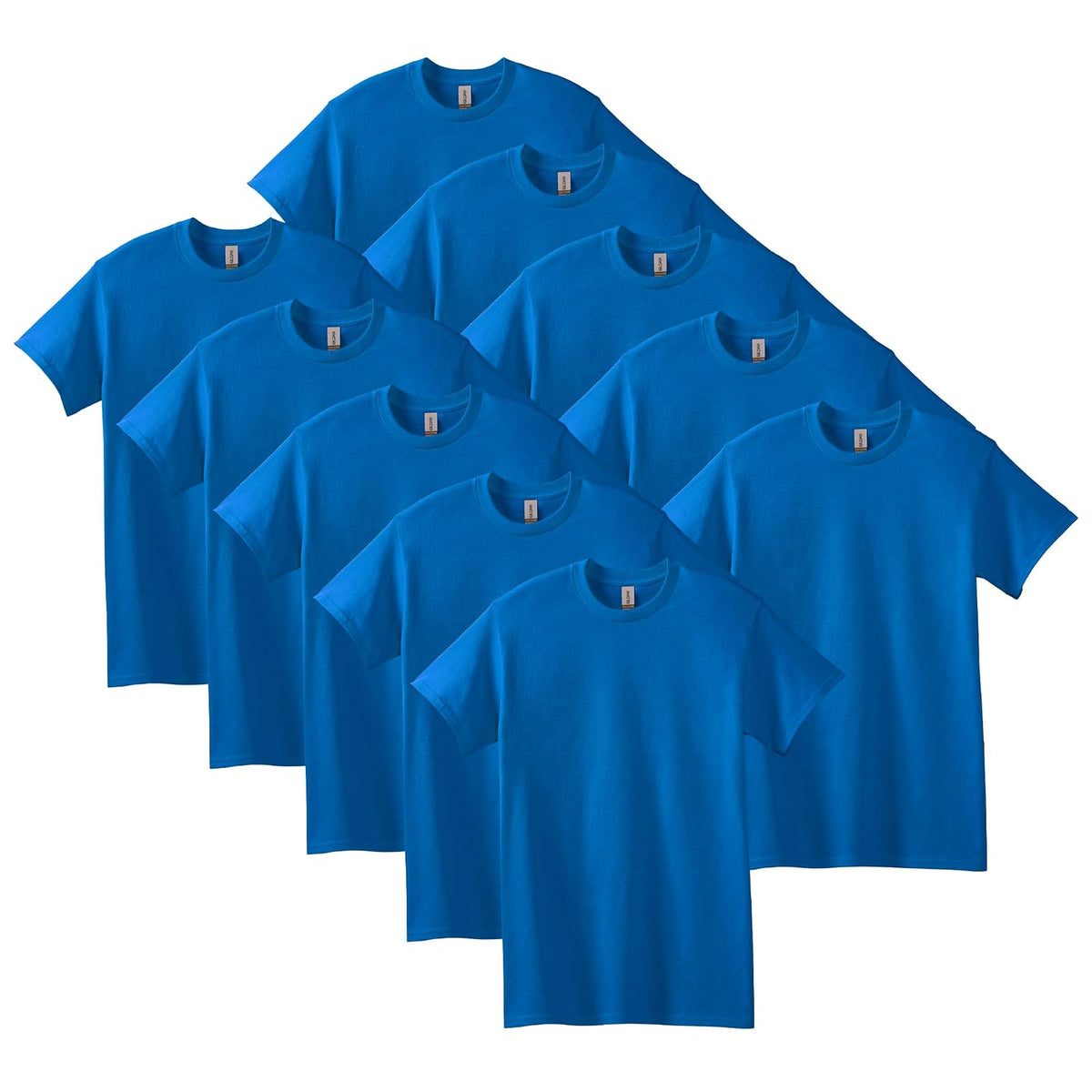 Gildan G5000 Camiseta de Algodón Pesado para Hombre - 10 - Royal (paquete de 10) - CH
