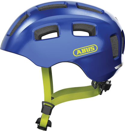 ABUS Fahrradhelm Youn-I 2.0 - mit Licht für Kinder, Jugendliche und Junge Erwachsene - für Mädels und Jungs - M (52-57 cm) - Azul (sparkling blue)