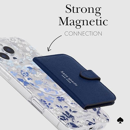 Kate Spade New York - portafolios magnética para teléfono, color azul marino