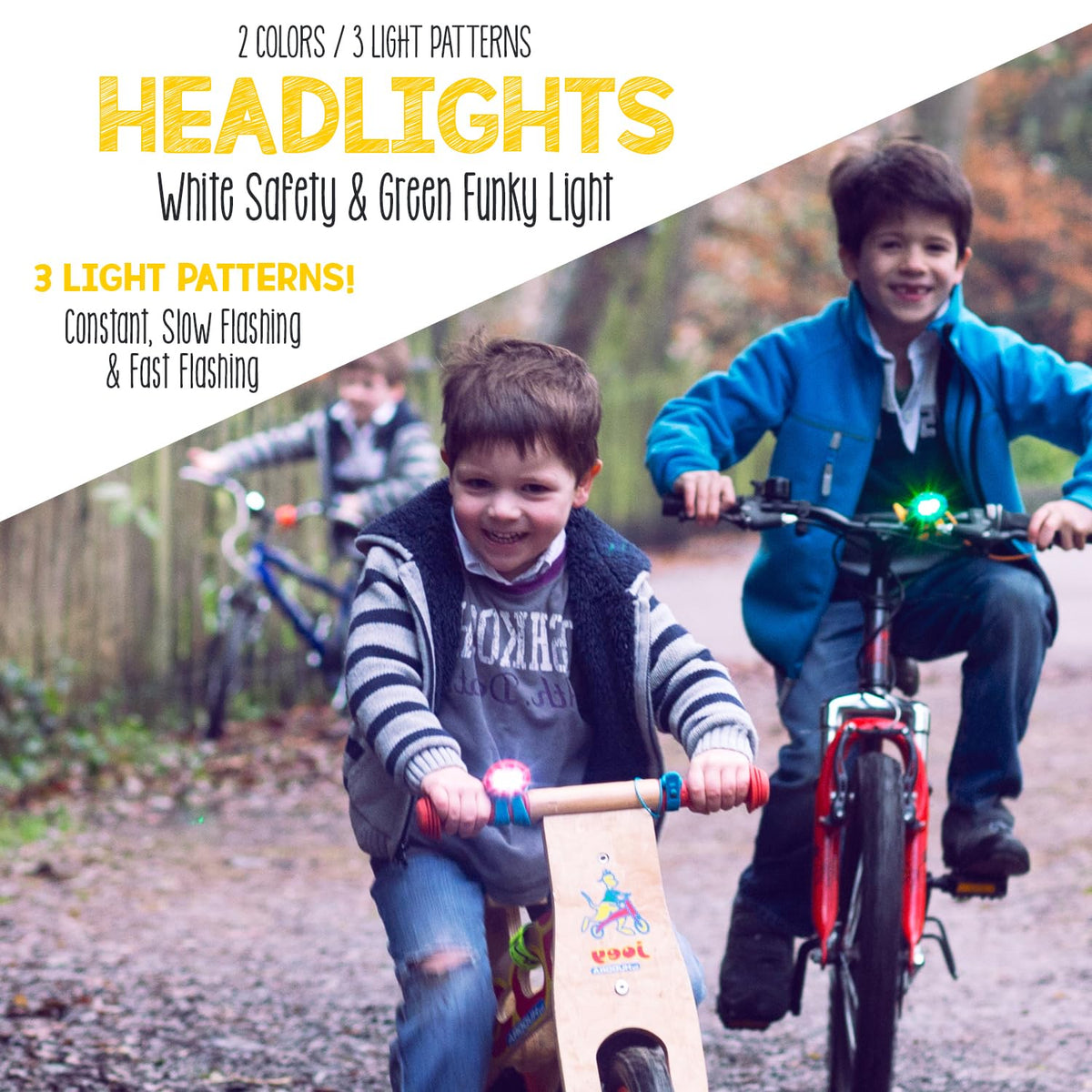 Hornit - Mini bocina para Bicicleta y Scooter con Faro para niños