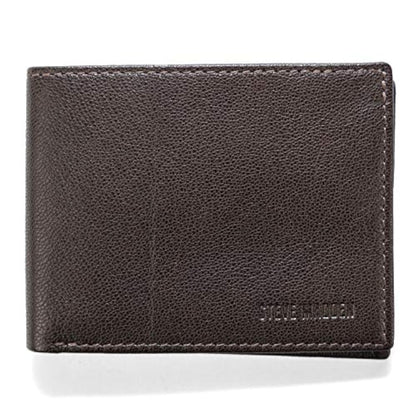 Steve Madden Leather RFID Wallet Extra Capacity Attached Flip Pocket