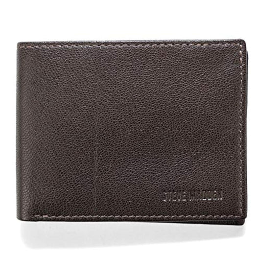 Steve Madden Leather RFID Wallet Extra Capacity Attached Flip Pocket