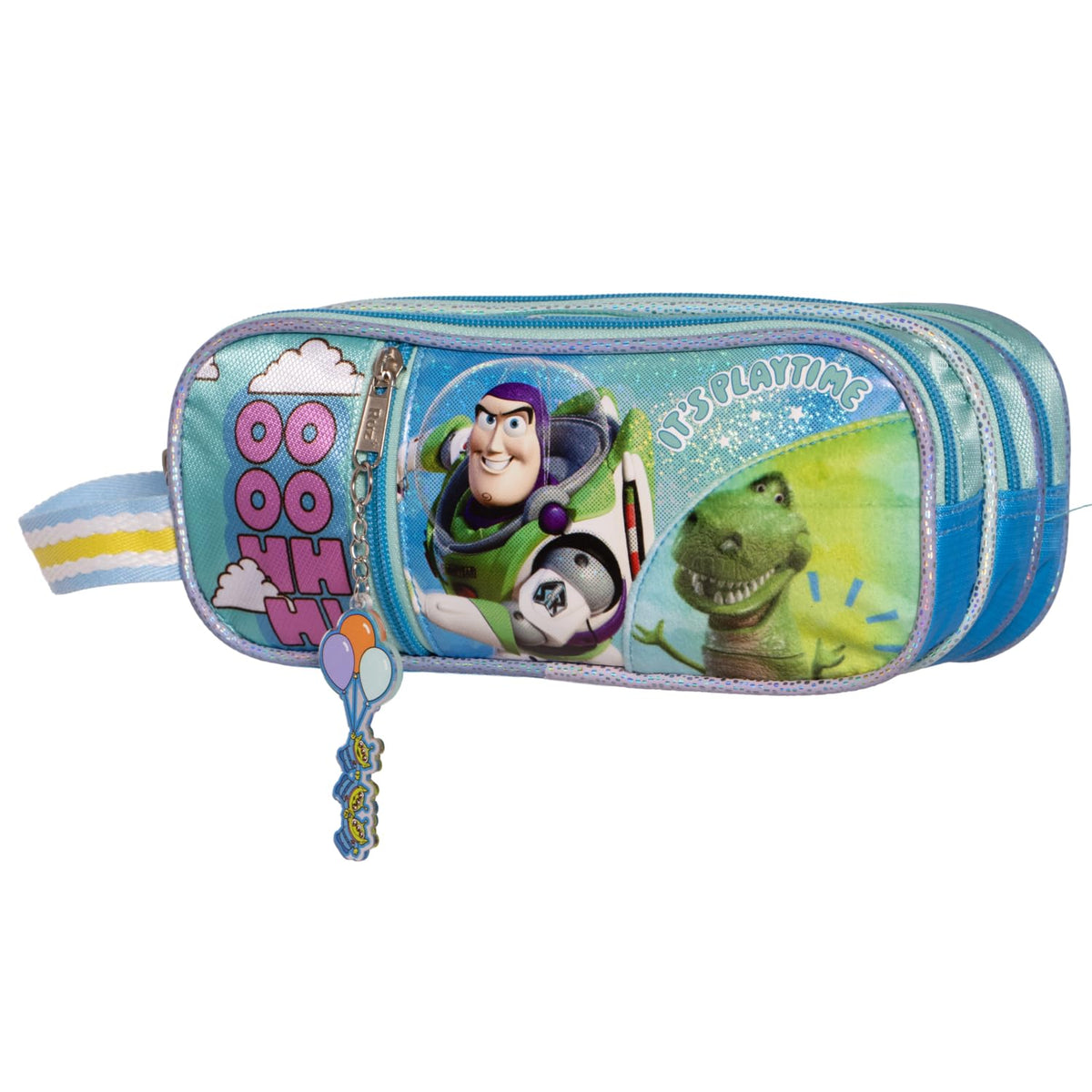 Ruz Lapicera Triple Infantil, Toy Story Cera para Cabello | 100% Poli?ster, Medidas 23 X 10 X 8 Cm, Estuche Escolar para Ni?os con Tres Compartimentos y Pr?ctico Cierre de Cremallera