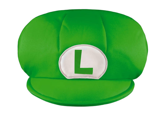 Accesorio Oficial Nintendo, Gorra de Luigi para Niño, Super Mario Bros., Talla Infantil