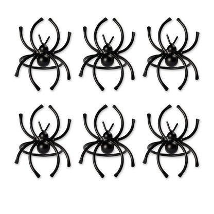 DII Servilleteros Decorativos Juego de 6 - Araña Negra