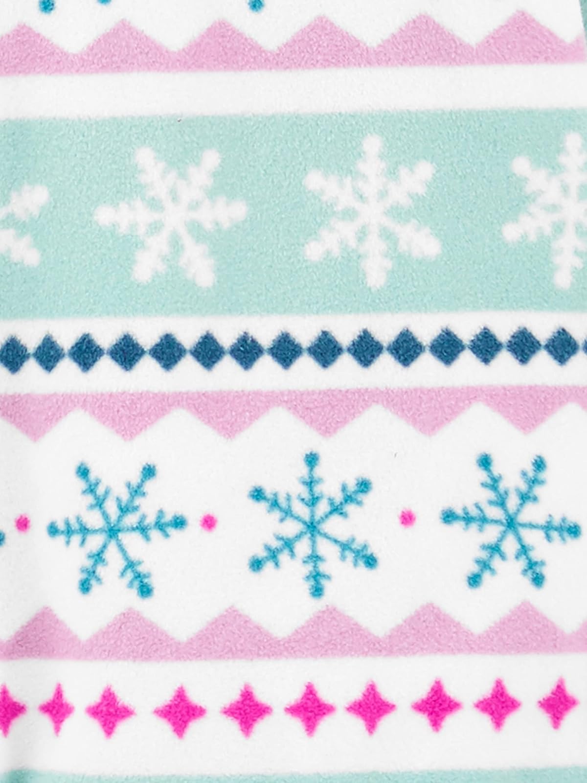 Simple Joys by Carter's Pijama de Forro Polar Resistente al Fuego para bebés, niños pequeños y niños, Paquete de 2 Conjunto de Pijama para Niñas