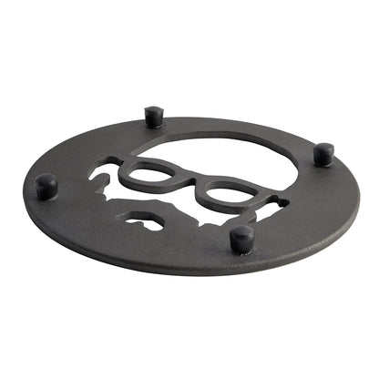Babish Cookware - Salvamanteles de Hierro Fundido, 8 Pulgadas, Cara preestablecida