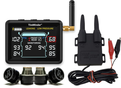 TireMinder i10 RV TPMS con 4 transmisores, Negro