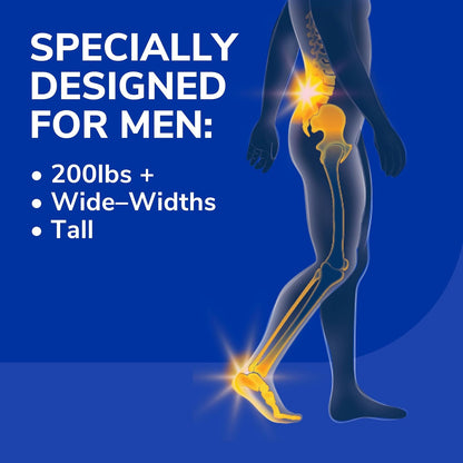 Dr. Scholl's - Ortesis para aliviar el dolor de Dr. Scholl's para hombres, de gran resistencia, 1 par, tallas 8-14