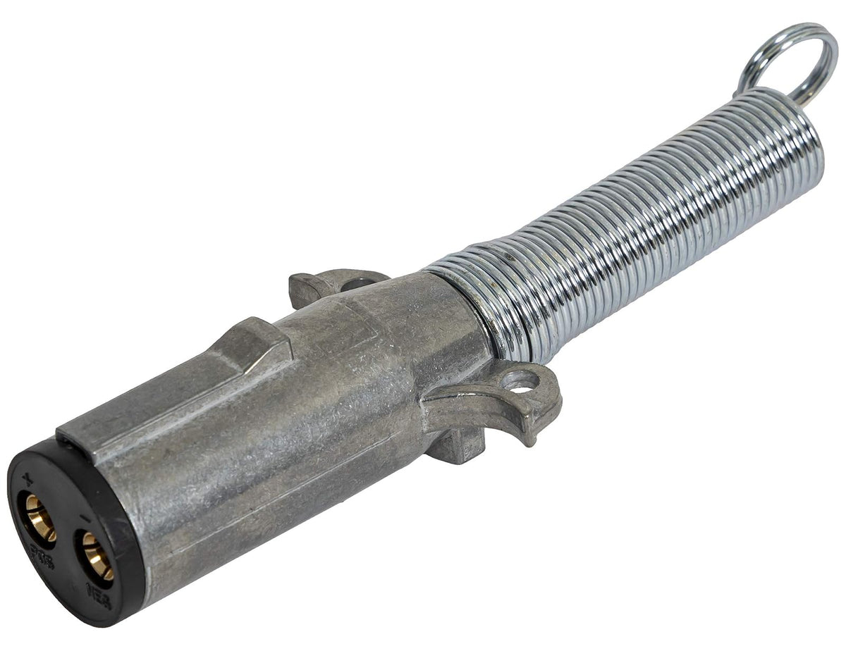 Buyers Products - Conector de Remolque de Zinc Fundido a presión de 2 vías, Lado del Remolque, pasadores horizontales con Resorte, TC2002, Silver