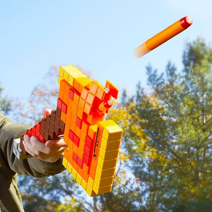 NERF Lanzador Minecraft Firebrand Hacha 6 Dardos