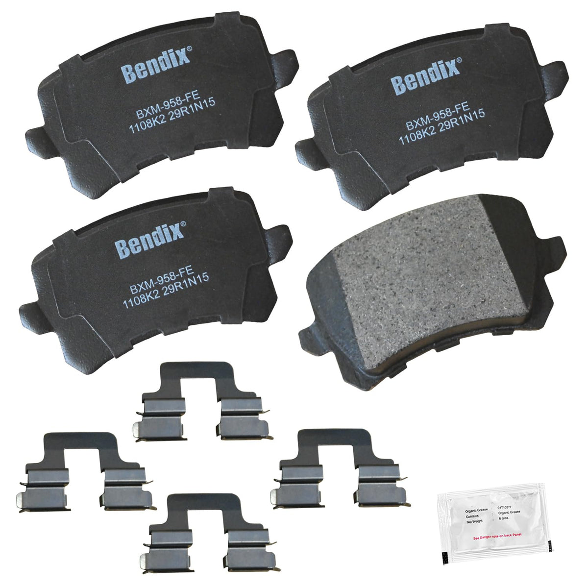 Bendix Priority1 Pastillas de Freno Traseras de Cerámica - CFM1108K2
