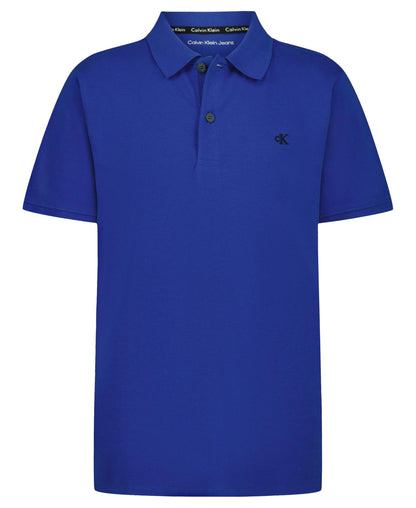 Calvin Klein Polo Manga Corta Marled Space Dye para Niño - Surf the Web - 18-20