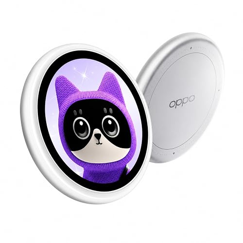 OPPO Bubble E-Badge para Celulares, Selfies con Cámara Trasera, Control Remoto hasta 10 m, Pantalla AMOLED de 1.7", Diseños Personalizables y Conexión Bluetooth 5.2