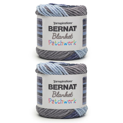 Bernat Blanket Patchwork Estambre de Chenille, 300 g - Náutico