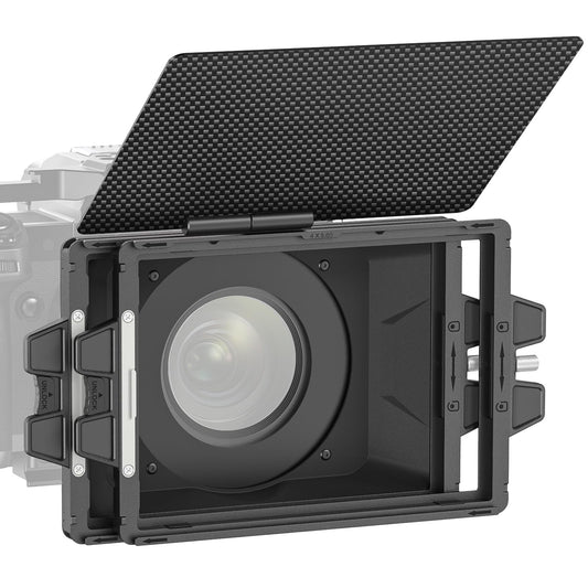 NEEWER Mini Caja Mate con Dos bandejas de Filtro de 4 x 5.75 Pulgadas, 4 adaptadores de Lente Circular, Bandera Superior de Fibra de Carbono, Compatible con Accesorios SmallRig Compatible con Filtro