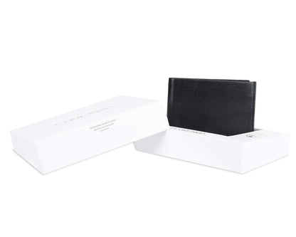 Calvin Klein Billetera de piel con bloqueo para Hombre