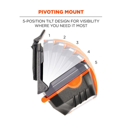 Ergodyne 60191 - Linterna frontal con sombrero duro, Skullerz 8981, naranja