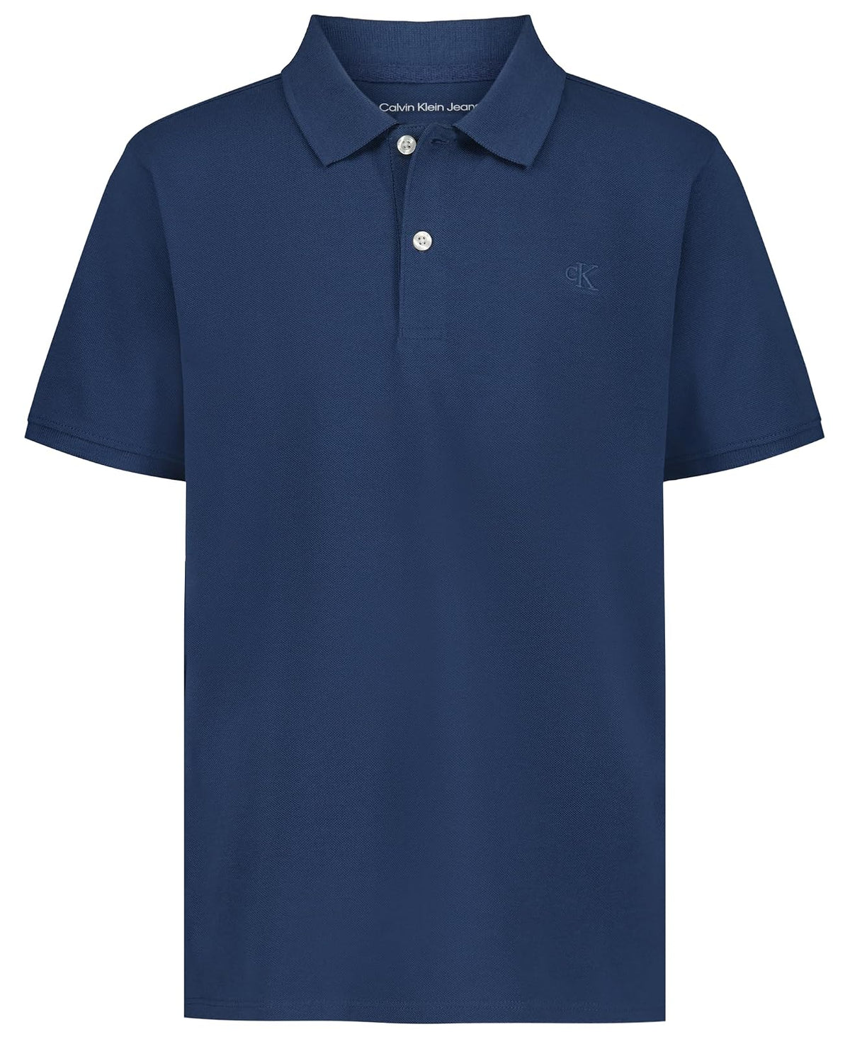 Calvin Klein Marled Space Dye Logo Polo Manga Polo para Niños