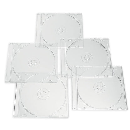 Verbatim - Fundas para CD DVD Blu-Ray transparentes y delgadas, 5,2 mm, paquete de 25