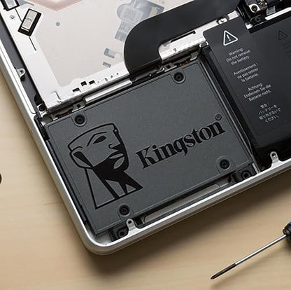 Kingston SSD A400, Capacidad: 960GB, Factor de Forma: SATA 2.5, Interfaz: SATA Rev. 3.0 (6Gb/s), Lectura: 500MB/s y Escritura: 450MB/s, Numero de Parte: SA400S37/960G