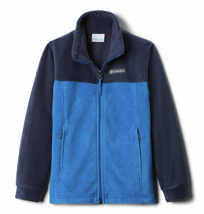 Columbia Steens Mt chamarra de forro polar para niño - CH - Brillante Índigo, Azul Marino Colegiado