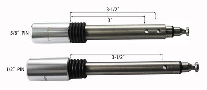 MaxxHaul 50152 - Juego de pasadores de Bloqueo de Enganche de Acero Inoxidable de 5/8 Pulgadas y 1/2 Pulgadas de diámetro con Clip de Seguridad y Juntas tóricas antirsonajero para receptores de