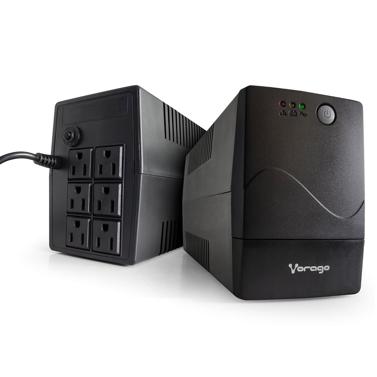 Vorago No Break UPS-301 800VA 480W Regulador y Batería de Respaldo Hogar Oficina para TV, Computadoras y Consolas