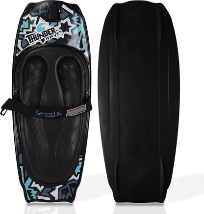 SereneLife - Rodillera Deportiva acuática con Gancho para niños y Adultos, Rodillera con Correa para navegar, Waterboard, arrodillarse, Surf de Rodilla