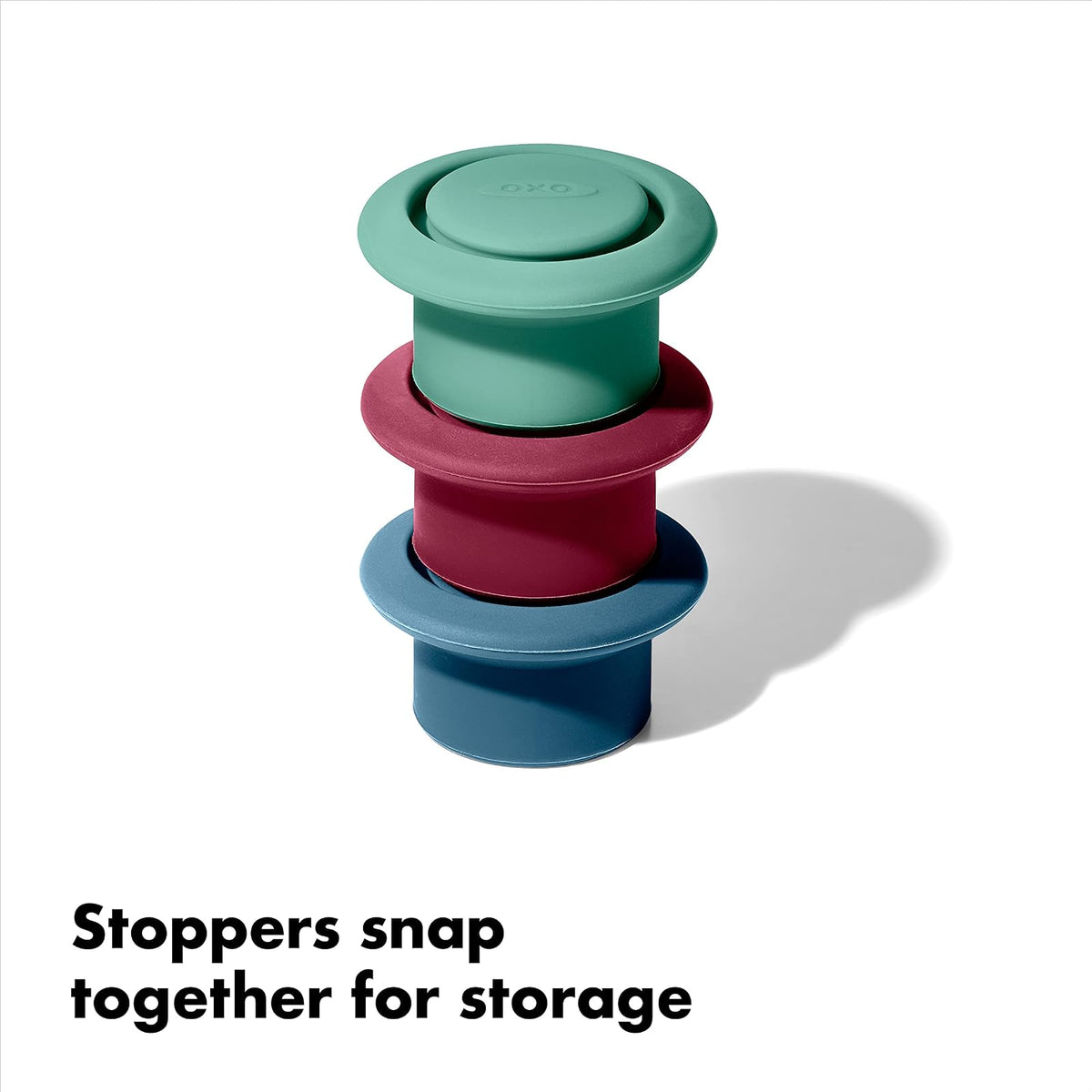 OXO Good Grips - Tapones de silicona para vino
