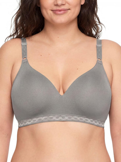 Warner's Cloud 9 Brasier de Contorno sin Varillas para Mujer - 38B - Gris (Graphite Grey)