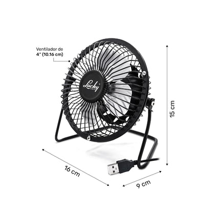 Ventilador USB LUCKY LIFESTYLE BLOWY 4" (10.16 cm)