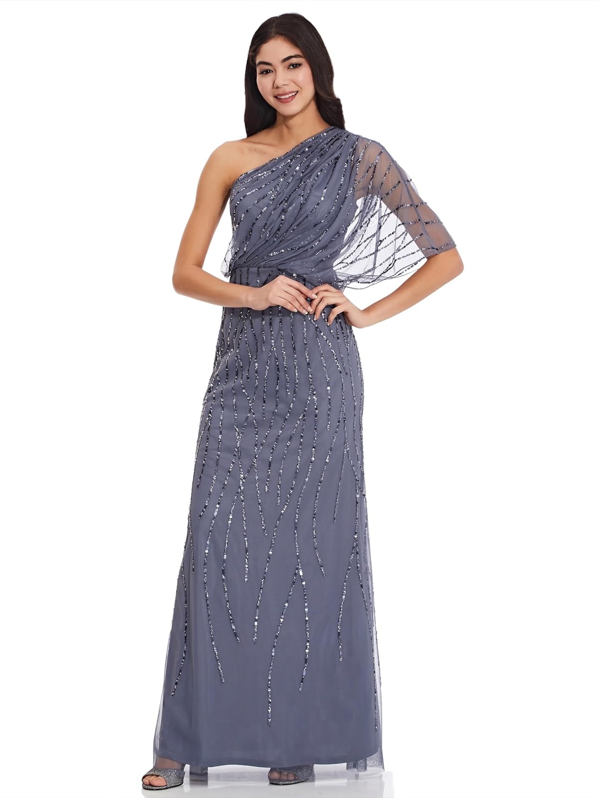 Adrianna Papell Vestido Largo con abalorio. Vestido para Ocaciones Especiales para Mujer