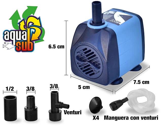 AQUASUB 4211 Bomba Agua 800 L/H 1.6M 13W