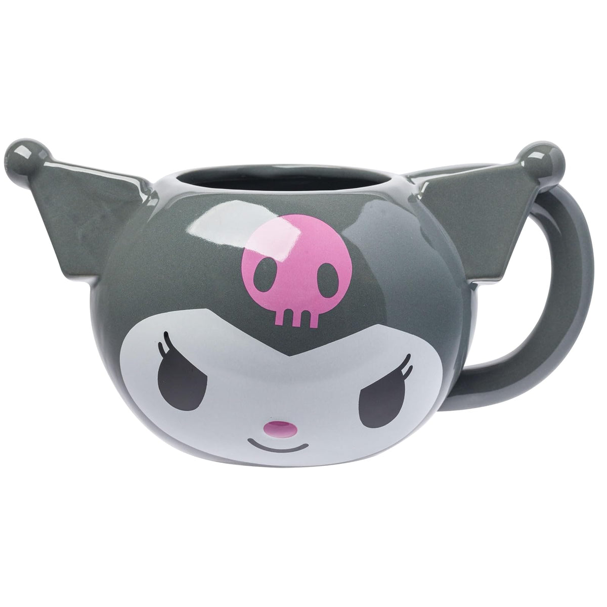 Silver Buffalo Sanrio Hello Kitty and Friends Kuromi - Taza esculpida 3D de cerámica