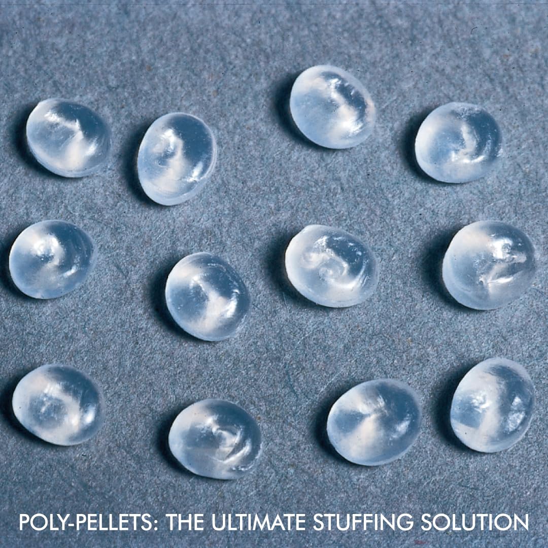 Fairfield Poly-Fil - Pellets de poliéster de alta calidad, relleno para animales de peluche, juguetes, puf, mantas con peso y más, bolsa de 6 libras