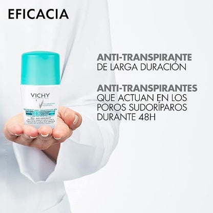 VICHY Desodorante Anti-transpirante y Anti-manchas Roll-On 48H Vichy Deos 50ml